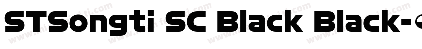 STSongti SC Black Black字体转换